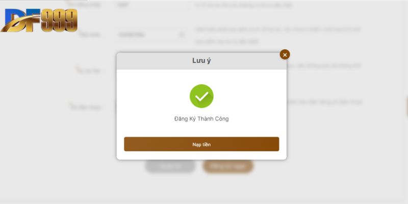 Hoàn tất quá trình đăng ký tài khoản